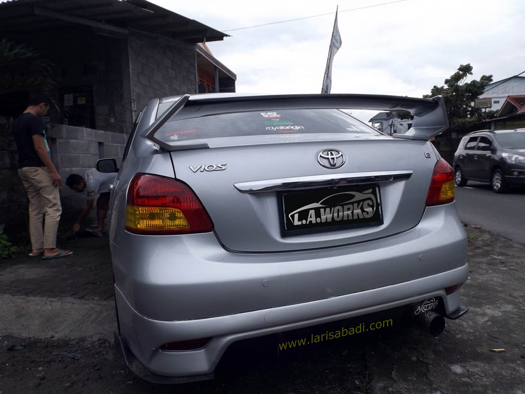 Toyota Vios Gen 2 with rear wing, Mugen Style