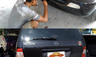 Perbaikan Bumper Pecah Mercedes Benz M Class
